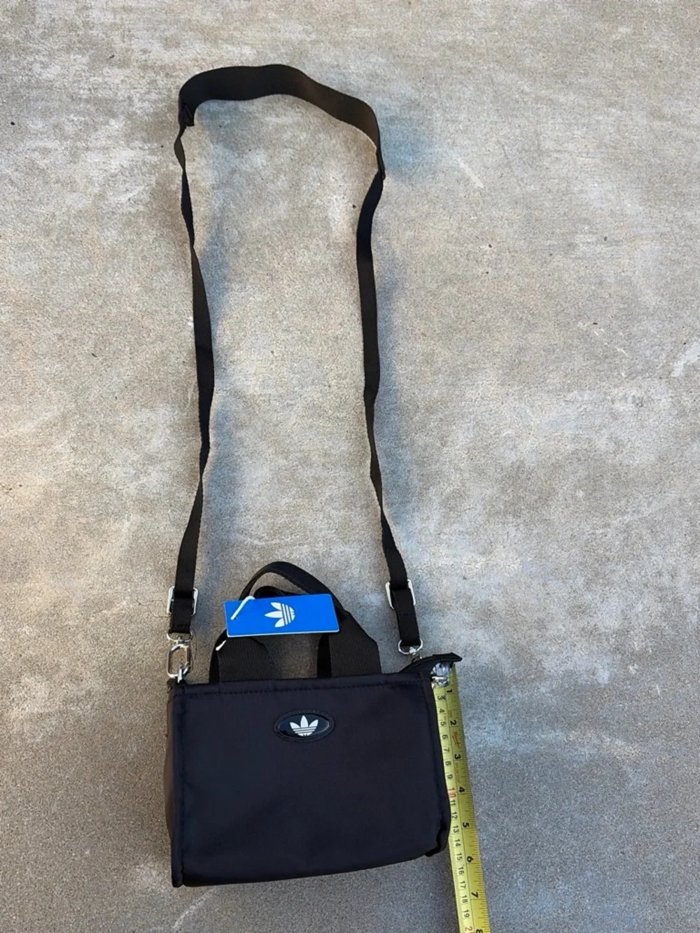 NWT adidas Originals Micro Mini Tote Bag in Black JL4073